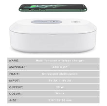 Cargar imagen en el visor de la galería, Esterilizador con Luz Ultravioleta y Carga Inalámbrica