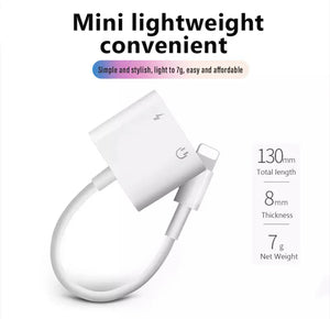 Adaptador Lighting y Aux Jack para iPhone