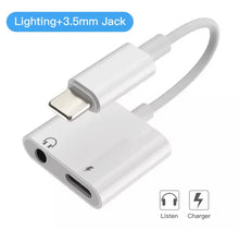 Cargar imagen en el visor de la galería, Adaptador Lighting y Aux Jack para iPhone
