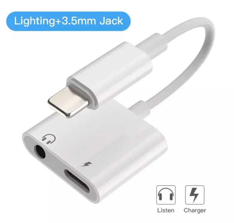 Adaptador Lighting y Aux Jack para iPhone